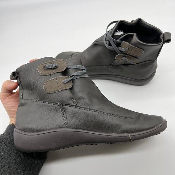 Women Ankle Boots Low Heel Slip on Comfortable Booties Gray Size 9US / 40CN - Picture 8 of 12